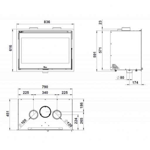 INSERTABLE DE LEÑA MODELO LOIRE - LACUNZA - [3]