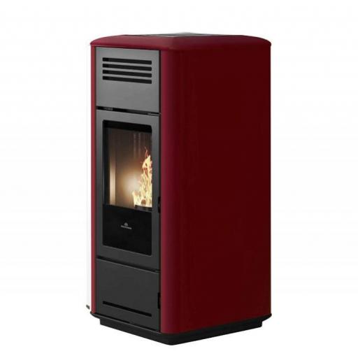 HIDROESTUFA EDILKAMIN DE PELLETS MODELO MILLA H 15 KW UP ACERO/CERAMICA [3]