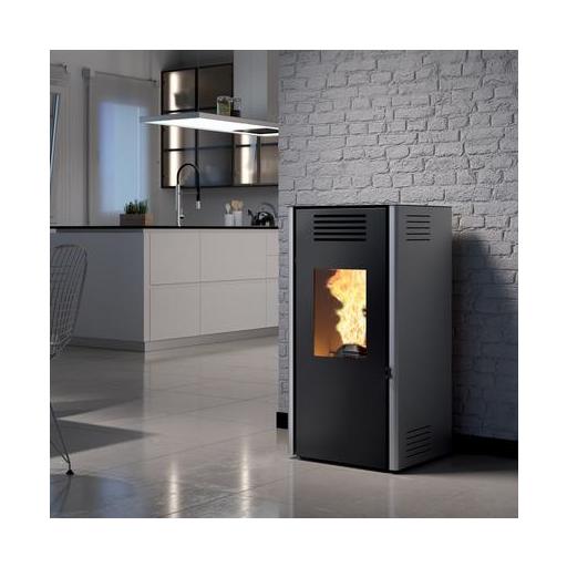 Estufa de Pellets Modelo TERESA PRO MAX - INTERIOR FUNDICION 12 kW [1]