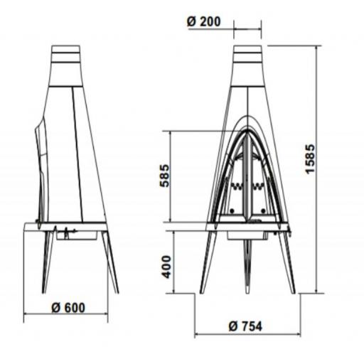 Estufa de Hierro Mod. TIPI 10 kW [3]