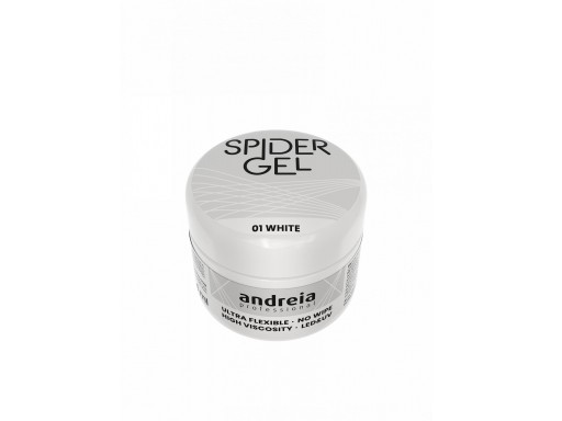 Andreia  Profesional Spider gel para Decoración de uñas 4grs 01 - Blanco