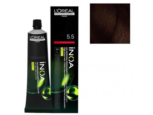 L'Oréal - Tinte INOA sin amoniaco  5.5 Castaño Claro Caoba 60 ml