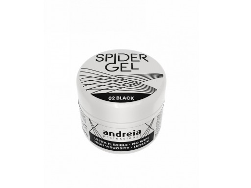 Andreia  Profesional Spider gel para Decoración de uñas 4grs 02 Negro