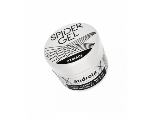 Andreia  Profesional Spider gel para Decoración de uñas 4grs 02 Negro [1]