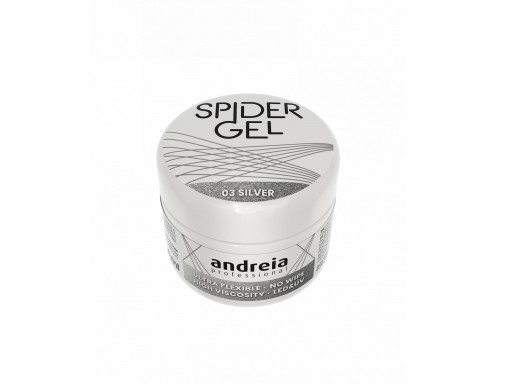 Andreia  Profesional Spider gel para Decoración de uñas 4grs 03 - Silver