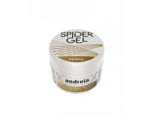 Andreia  Profesional Spider gel para Decoración de uñas 4grs 04 - Gold