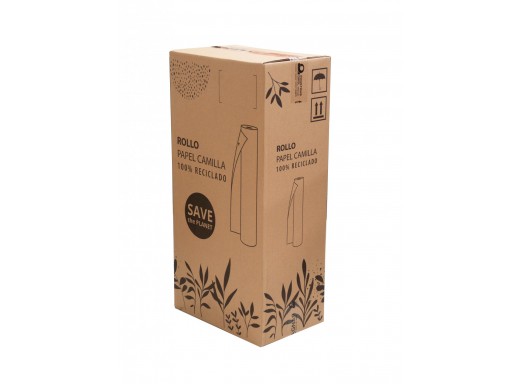 Papel Camilla Blanco Sin Pre corte 60 metros x 6 Bobinas