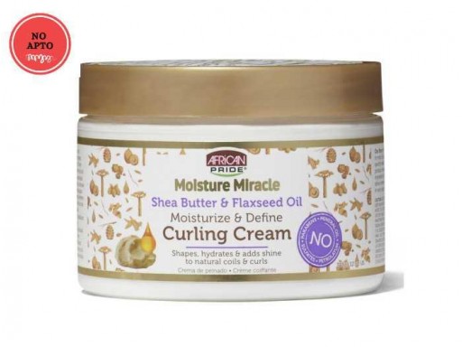 African Pride Moist Miracle Shea Butter&Flaxseed Oil Curling Cream 12oz