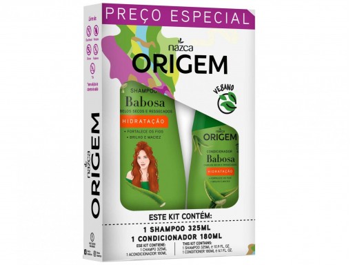 ORIGEM Kit Shampoo + Cond. Babosa 325+180ml [0]