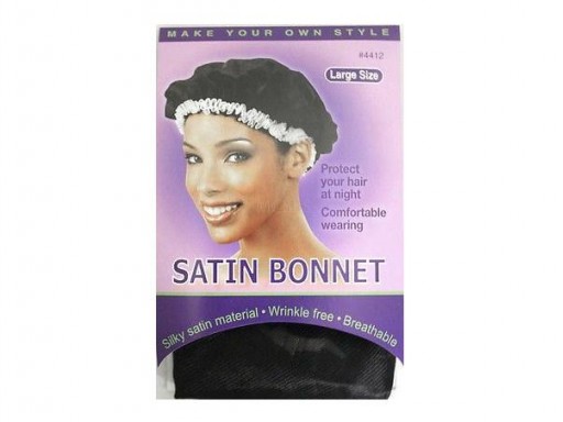 Annie Satin Bonnet (L) Black #4412 [0]