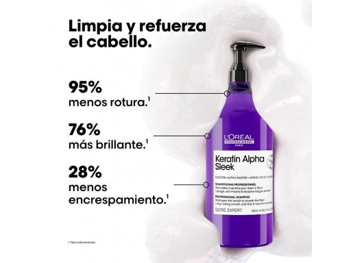 Loreal Keratin Alpha Sleek champu 500ml [1]