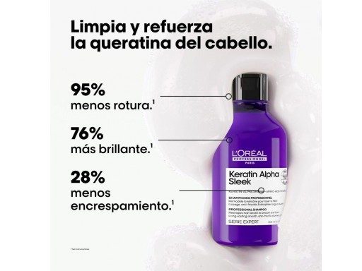 Loreal Keratin Alpha Sleek champu 300ml [1]