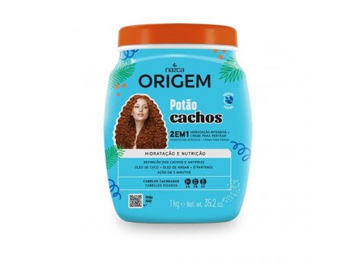 Origem Nazca Potao Cachos 2 en 1 Hidratación y Nutrición 1kg 