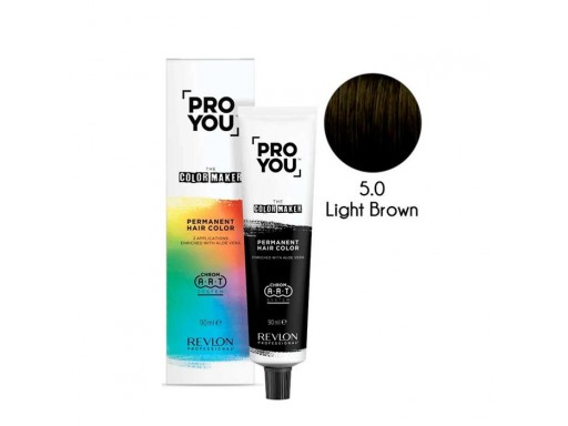 Revlon ProYou The Color Maker Tinte para el Cabello Permanente 90Ml Nº 5.0 LIGHT BROWN [0]