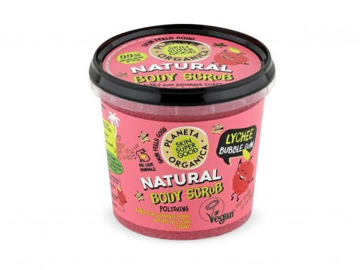 Natural Body Scrub Lychee Bubble Gum 360ml