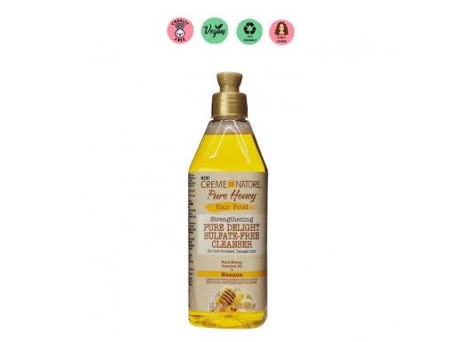 Creme Of Nature Pure Honey Hair Food Banana Pure Delight Sulfate Free Cleanser 355ml 