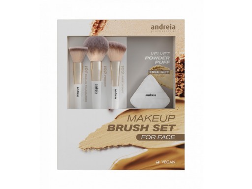 Andreia Face Make Up Brush Set 