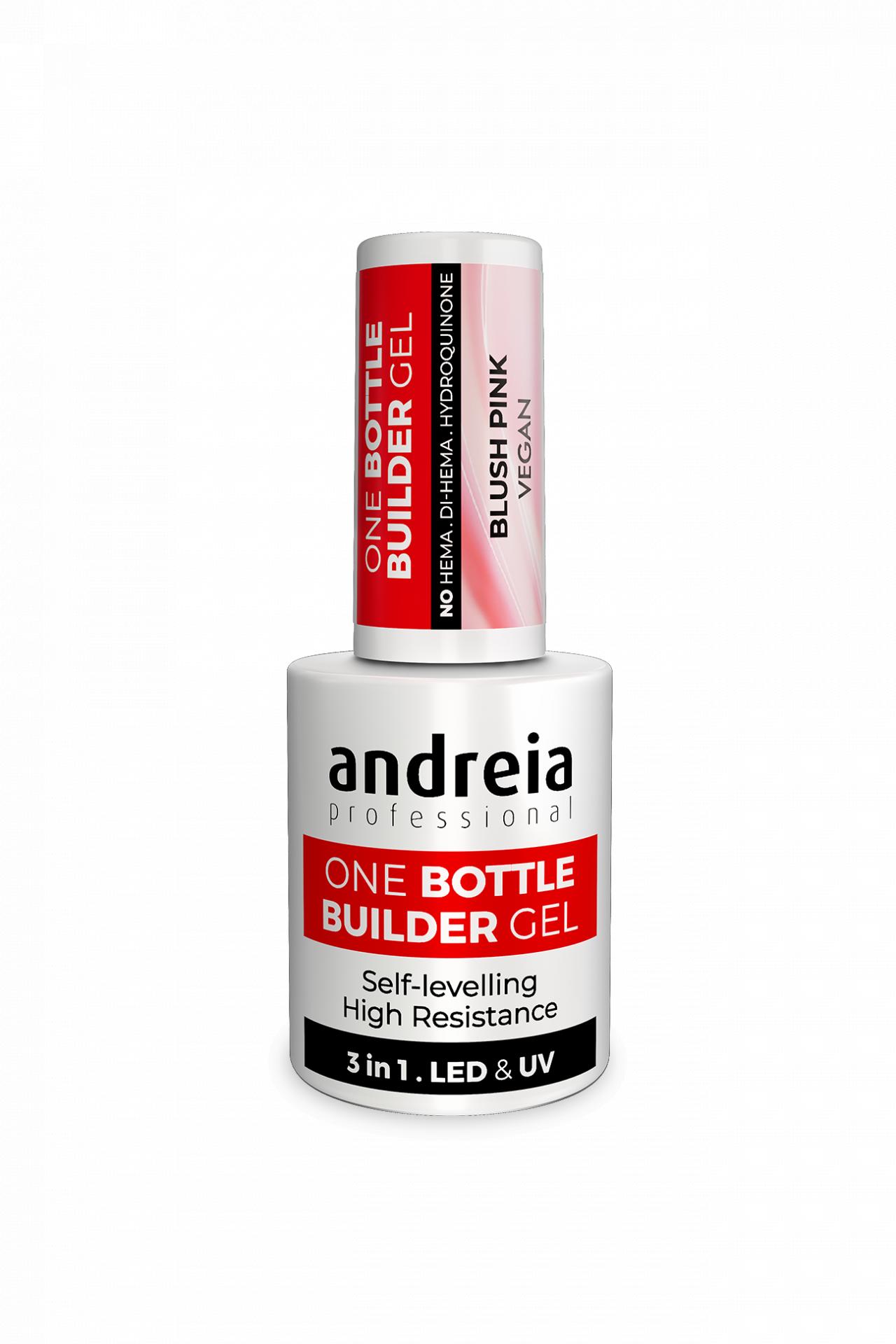 Andreia Professional One Bottle Builder Gel - Gel de Construcción 3 en 1 - 14ml - Blush Pink