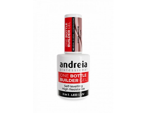 Andreia Professional One Bottle Builder Gel  - Gel de Construcción 3 en 1 - 14ml - Cool Nude