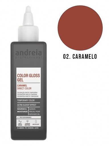 ANDREIA Bold Color Gloss Gel Coloración en Crema Temporal 200ml - 02 Caramelo