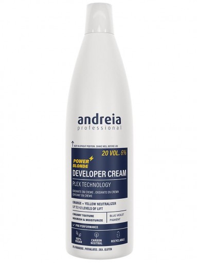 Andreia Oxidante en Crema Power Blonde Vegano 20Vol 6% 1L