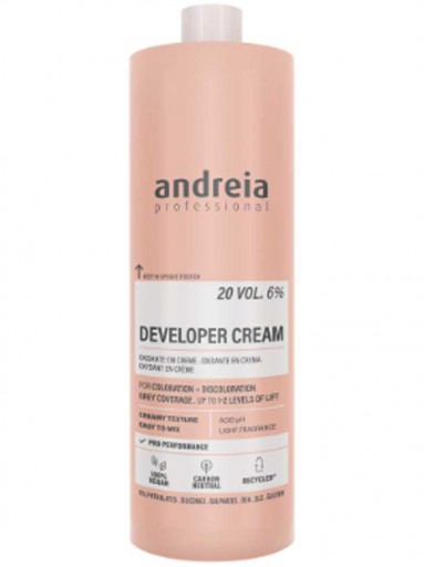 Andreia Oxidante en Crema Vegano 20Vol 6% 1L