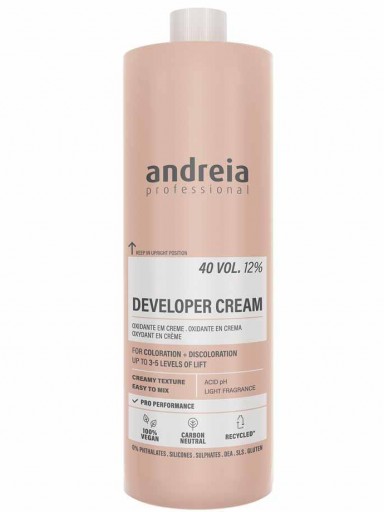 Andreia Oxidante en Crema Vegano 40Vol 12% 1L