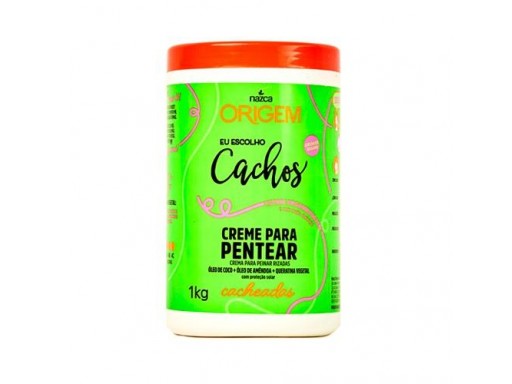 Origem Nazca Cachos Cacheados Cabello Rizado Tratamiento Rizos Crema Para Peinar 1Kg - 