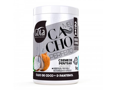 Gota Dourada Creme de Peinar meu Cacho Perfeito Coco 1KG
