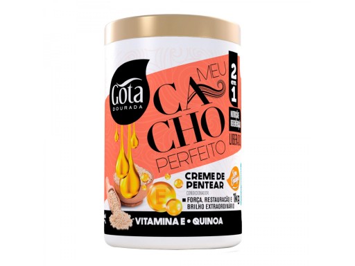 Gota Dourada Creme de Peinar meu Cacho Perfeito Vit E 1KG