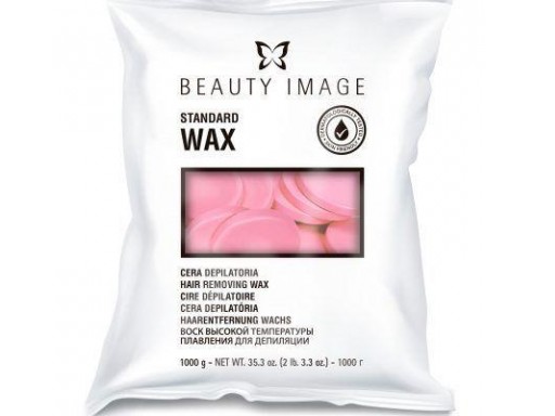 Beauty Image Cera Disco 1Kg- Rosa 