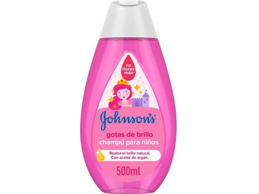 Johnsons Baby  Champú para niños Gotas de Brillo con aceite de argán frasco 500 ml