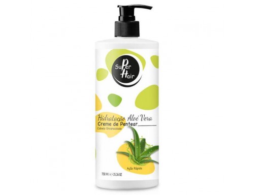 Super Hair Creme de Pentear Hidratação Aloe Vera 750ml