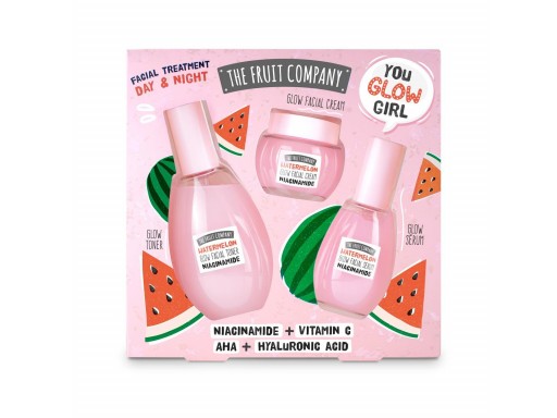 The Fruit Company Set Facial Glow Ritual Sandía Tónico + Crema + Sérum [0]