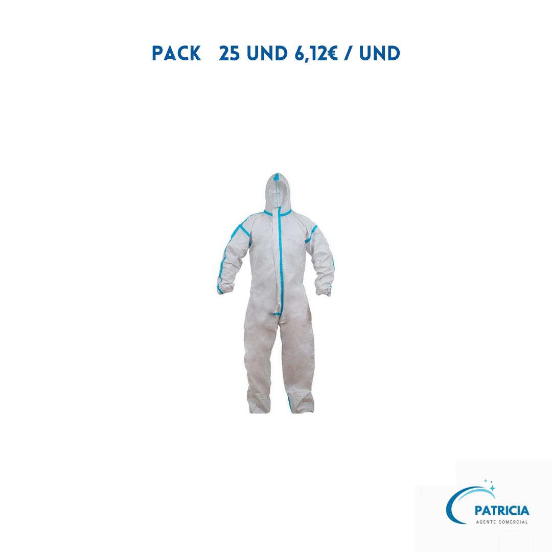 BUZO DE PROTECCIÓN QUÍMICA TIPO 4B|5B|6B REF. 23004