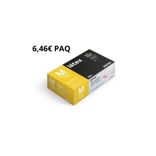30 PAQUETES GUANTES GD06 LATEX NEGRO SIN POLVO