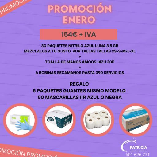 PROMOCION GUANTES DE NITRILO AZUL LUNA 3,5 GRAMOS