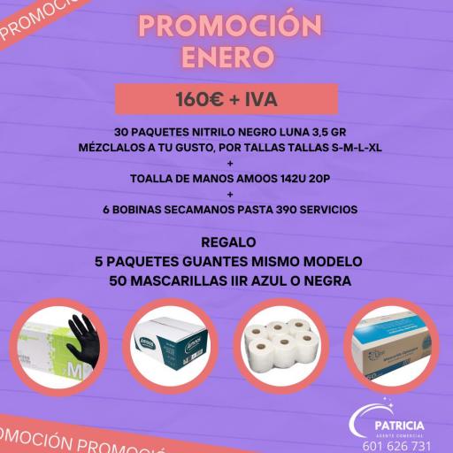 PROMOCION GUANTES DE NITRILO NEGRO LUNA 3,5 GRAMOS