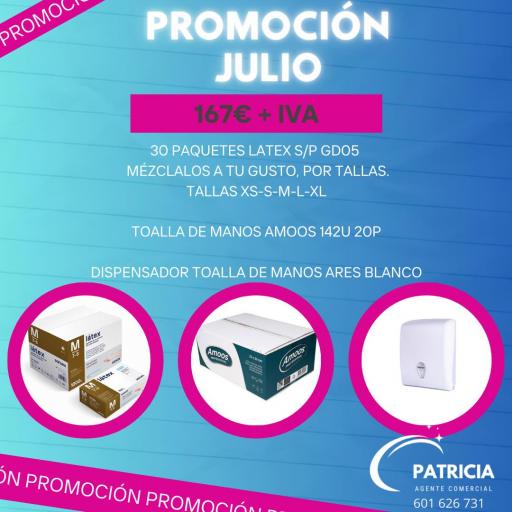 PROMOCION GUANTES DE LATEX SIN POLVO GD05