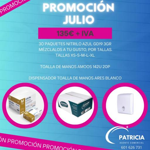 PROMOCION GUANTES DE NITRILO AZUL GD19 3 GRAMOS