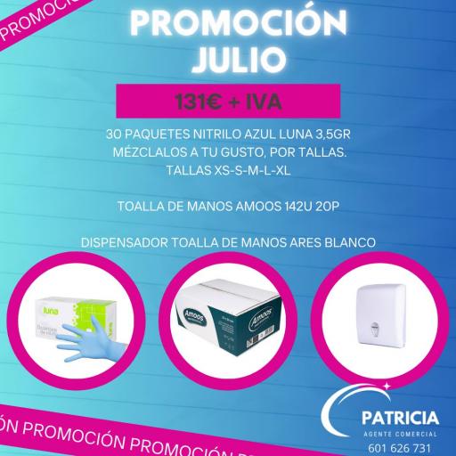 PROMOCION GUANTES DE NITRILO AZUL LUNA 3,5 GRAMOS