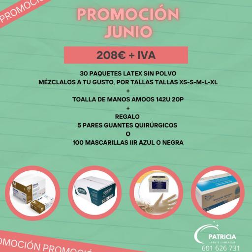 PROMOCION GUANTES DE LATEX SIN POLVO GD05
