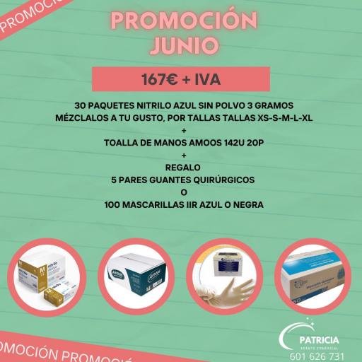 PROMOCION GUANTES DE NITRILO AZUL GD19 3 GRAMOS