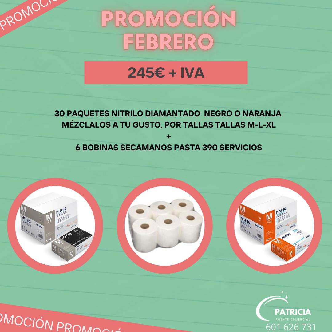 PROMOCION GUANTES DE NITRILO NEGRO O NARANJA GD26