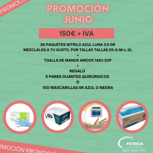 PROMOCION GUANTES DE NITRILO AZUL LUNA 3,5 GRAMOS