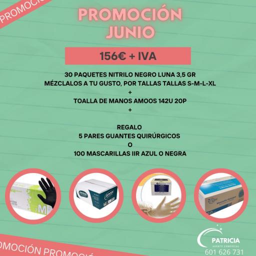 PROMOCION GUANTES DE NITRILO NEGRO LUNA 3,5 GRAMOS