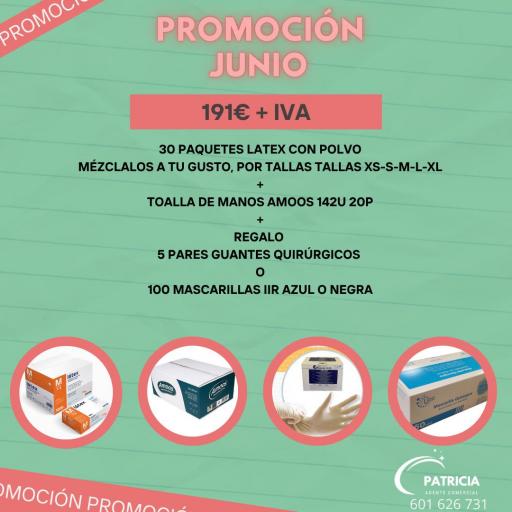 PROMOCION GUANTES DE LATEX CON POLVO SX01