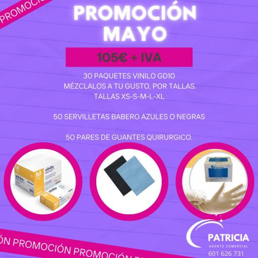 PROMOCION GUANTES DE VINILO SIN POLVO GD10