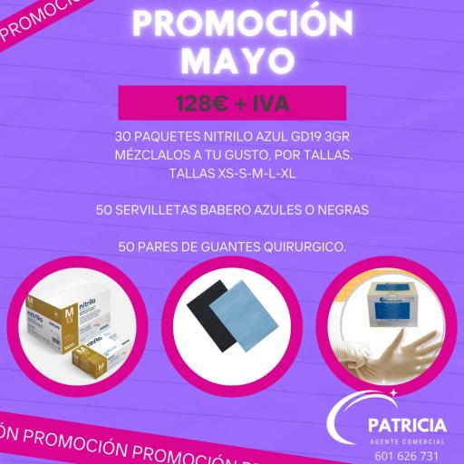 PROMOCION GUANTES DE NITRILO AZUL GD19 3 GRAMOS