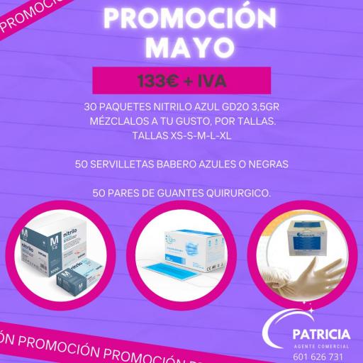 PROMOCION GUANTES DE NITRILO AZUL GD20 3,5 GRAMOS